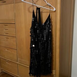 Black sequined dress! Perfect for a bach party!